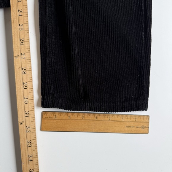 EMPYRE Tori 90s Throwback Corduroy Skate Pant Womens 2 (26x31) Black Loose Fit - Picture 11 of 12